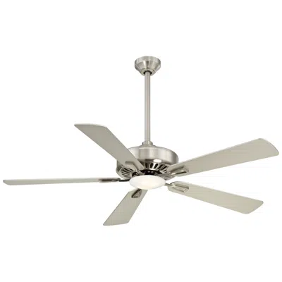 Minka Aire 52"  Contractor Nickel - Silver Led Ceiling Fan With Remote