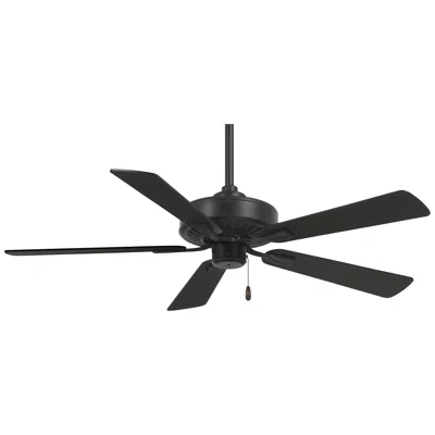 Minka Aire 52"  Contractor Plus Coal Black Ceiling Fan With Pull Chain