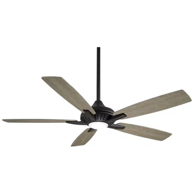 Minka Aire 52"  Dyno Coal Black Led Ceiling Fan With Remote Control