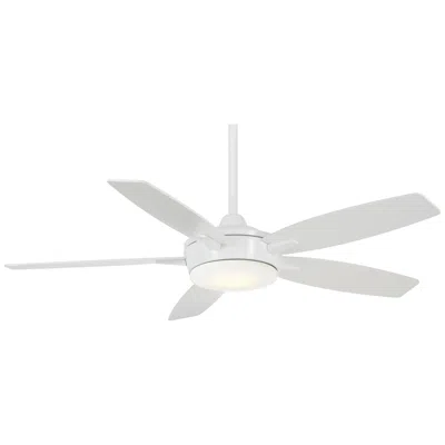 Minka Aire 52"  Espace White Led Ceiling Fan With Remote Control