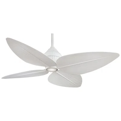 Minka Aire 52"  Gauguin White Outdoor Led Ceiling Fan With Wall Control