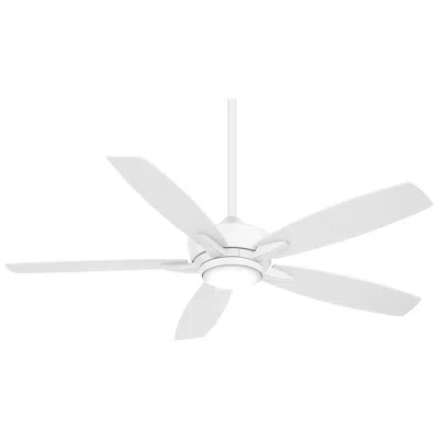 Minka Aire 52"  Kelvyn Flat White Cct Led Ceiling Fan With Remote
