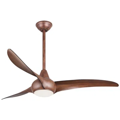 Minka Aire 52"  Light Wave Koa Indoor Led Ceiling Fan With Remote
