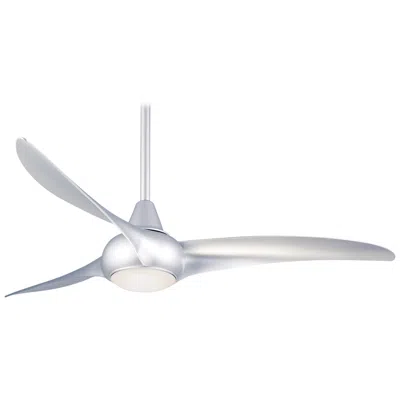 Minka Aire 52"  Light Wave Silver Modern Ceiling Fan With Remote