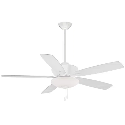 Minka Aire 52"  Minute Flat White Indoor Pull Chain Led Ceiling Fan