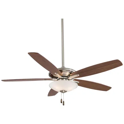 Minka Aire 52"  Mojo Brushed Nickel Led Ceiling Fan With Pull Chain