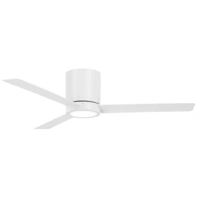 Minka Aire 52"  Roto Flat White Led Hugger Ceiling Fan With Remote