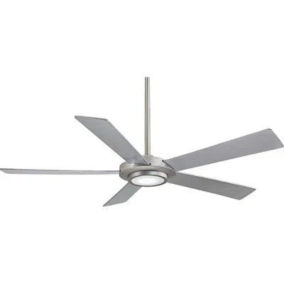 Minka Aire 52"  Sabot Brushed Nickel Led Ceiling Fan With Remote