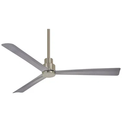 Minka Aire 52"  Simple Brushed Nickel Wet Ceiling Fan With Remote