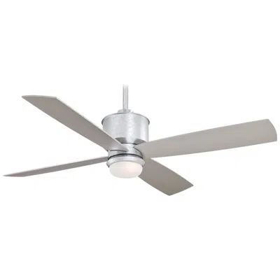 Minka Aire 52"  Strata Galvanized Outdoor Led Ceiling Fan With Remote