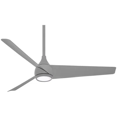Minka Aire 52"  Twist Grey Led Smart Ceiling Fan With Remote