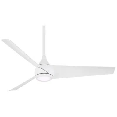 Minka Aire 52"  Twist Led Flat White Indoor Smart Fan With Remote