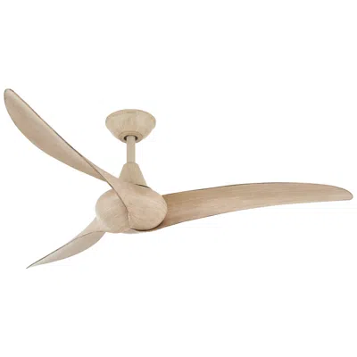 Minka Aire 52"  Wave White Oak Finish Indoor Ceiling Fan With Remote
