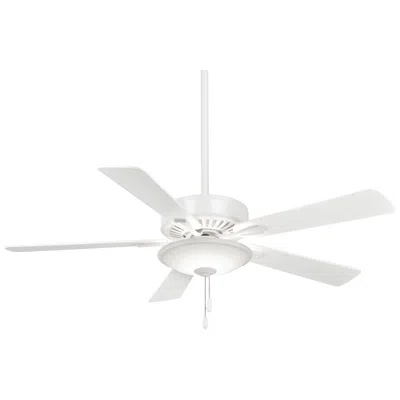 Minka Aire 52"  White Finish Led Pull Chain Indoor Ceiling Fan