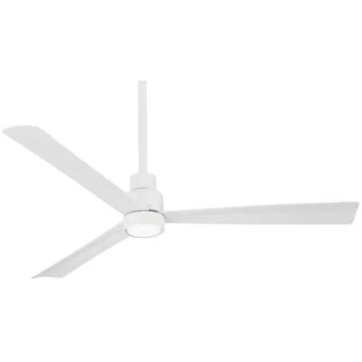 Minka Aire 52" Simple 3 - Blade Outdoor Standard Ceiling Fan With Remote Control In Flat White