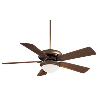 Minka Aire 52" Supra 5 - Blade Led Standard Ceiling Fan With Remote Control And Light Kit Included In Oil Rubbed Bronze