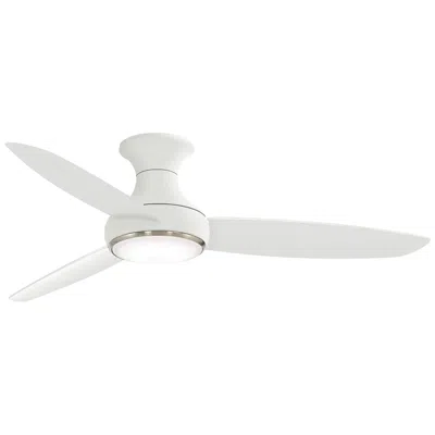 Minka Aire 54"  Concept Iii White Wet Rated Modern Hugger Smart Fan