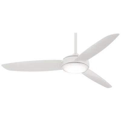 Minka Aire 54"  Concept Iv Led Wet Rated White Finish Smart Ceiling Fan