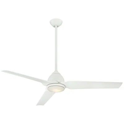 Minka Aire 54"  Java Flat White Wet Rated Led Ceiling Fan With Remote
