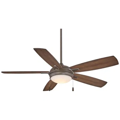 Minka Aire 54"  Lun-aire Oil Rubbed Bronze Led Pull Chain Ceiling Fan
