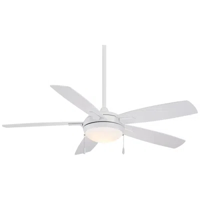 Minka Aire 54"  Lun-aire White Led Ceiling Fan With Pull Chain
