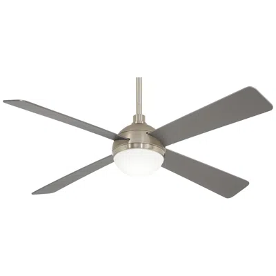 Minka Aire 54"  Orb Brushed Steel Led Ceiling Fan With Remote