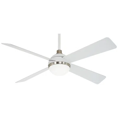 Minka Aire 54"  Orb Led Flat White Indoor Ceiling Fan With Remote
