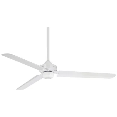 Minka Aire 54"  Steal Flat White Ceiling Fan With Wall Control