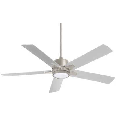 Minka Aire 54"  Stout Brushed Nickel Led Ceiling Fan With Remote