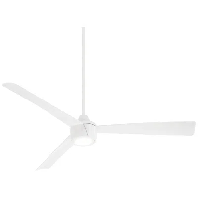 Minka Aire 56"  Skinnie Flat White Led Ceiling Fan With Remote Control