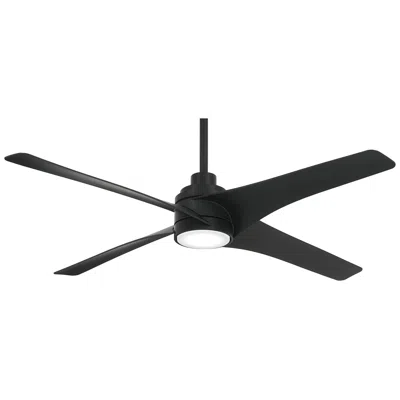Minka Aire 56"  Swept Coal Black Finish Led Ceiling Fan With Remote