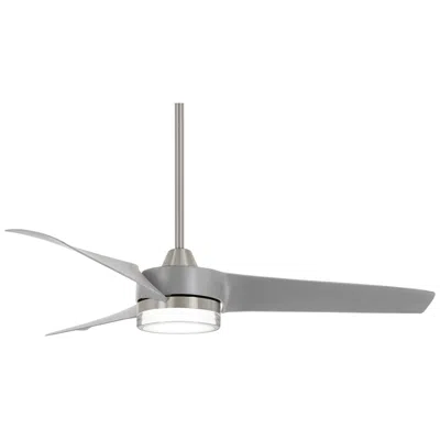 Minka Aire 56"  Veer Brushed Nickel Led Ceiling Fan With Remote