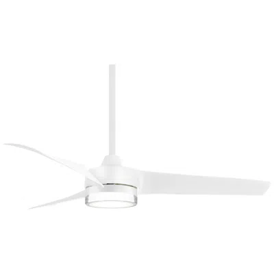 Minka Aire 56"  Veer Flat White Led Smart Ceiling Fan With Remote