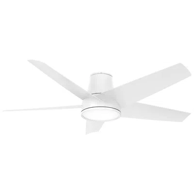 Minka Aire 58"  Chubby Ii Flat White Led Hugger Smart Ceiling Fan