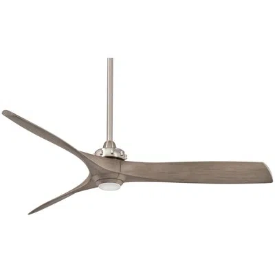 Minka Aire 60" Aviation 3 - Blade Standard Ceiling Fan With Remote Control In Ash Maple