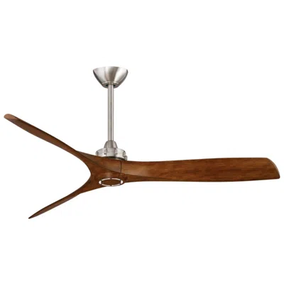 Minka Aire 60"  Aviation Nickel And Koa Ceiling Fan With Remote Control