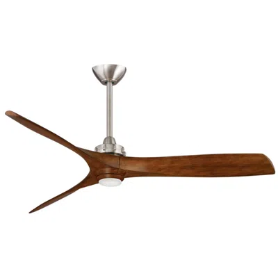 Minka Aire 60"  Aviation Nickel And Koa Led Ceiling Fan With Remote