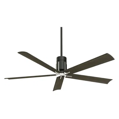 Minka Aire 60"  Clean Matte Black Led Modern Ceiling Fan With Remote