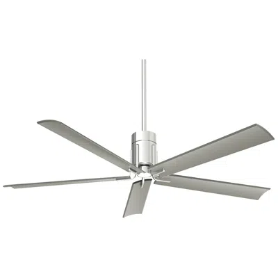 Minka Aire 60"  Clean Polished Nickel Led Ceiling Fan With Remote