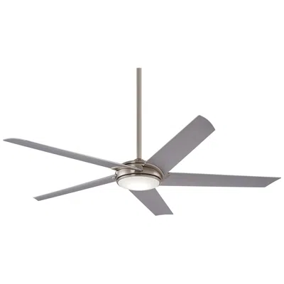 Minka Aire 60"  Raptor Brushed Nickel Led Indoor Fan With Remote