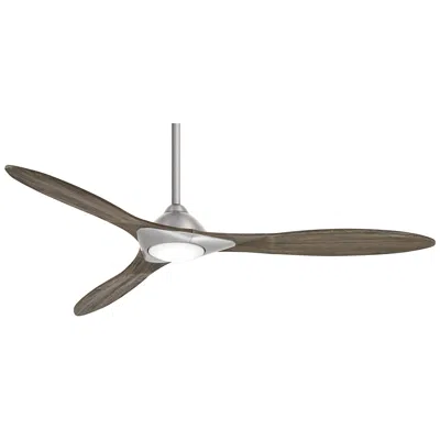 Minka Aire 60"  Sleek Nickel Finish Modern Led Smart Ceiling Fan