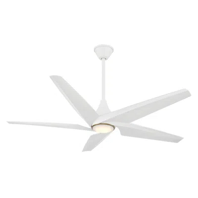 Minka Aire 60" Switch Flat White 5-blade Led Smart Ceiling Fan