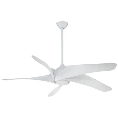 Minka Aire 62"  Artemis Xl5 Dc White Modern Led Ceiling Fan With Remote