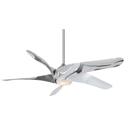 Minka Aire 62"  Artemis Xl5 Liquid Nickel Led Ceiling Fan With Remote