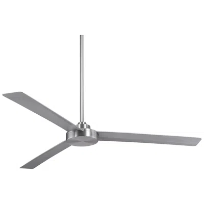 Minka Aire 62"  Roto Xl Brushed Aluminum Outdoor Fan With Wall Control