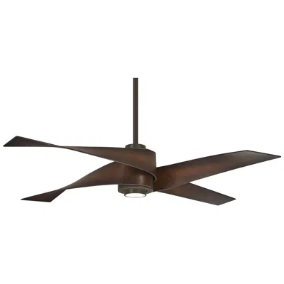 Minka Aire 64"  Artemis Iv Bronze Dc Modern Ceiling Fan With Remote