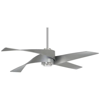 Minka Aire 64"  Artemis Iv Brushed Nickel Dc Ceiling Fan With Remote