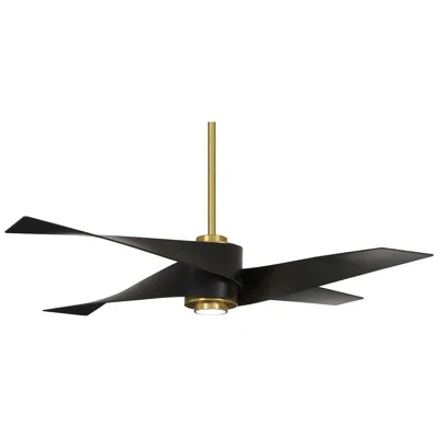 Minka Aire 64"  Artemis Iv Soft Brass Dc Modern Ceiling Fan With Remote