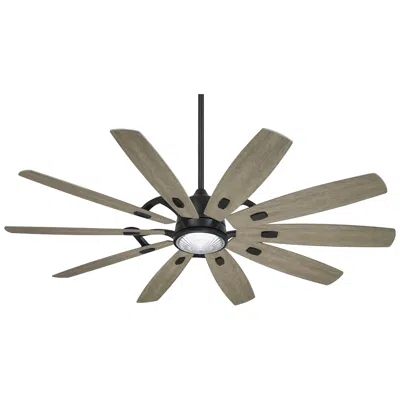 Minka Aire 65"  Barn Coal Finish Led Light Rustic Smart Ceiling Fan