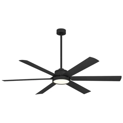 Minka Aire 65"  Cairo Coal Black Led Smart Ceiling Fan